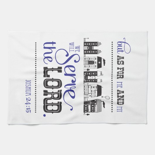 Kitchen Towel Bible Scripture Joshua 24:15 Theedoek (Horizontaal)