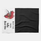 Kitchen Towel-Chicken Bless Al diegenen die Theedoek (Horizontaal)