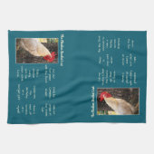 Kitchen Towel-Chicken Bucket List Theedoek (Horizontaal)