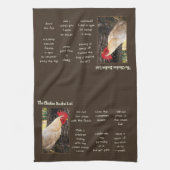 Kitchen Towel-Chicken Bucket List Theedoek (Verticaal)