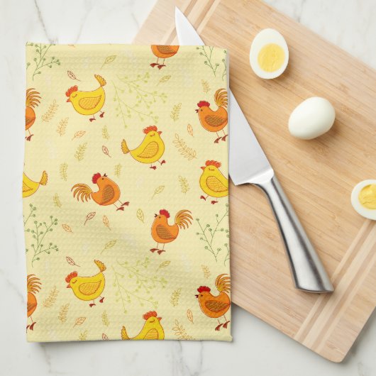 Kitchen Towel-Chickens Theedoek (Quarter Fold)