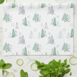 Kitchen Towel - Christmas Trees Pattern Theedoek