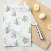 Kitchen Towel - Christmas Trees Pattern Theedoek (Quarter Fold)