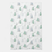 Kitchen Towel - Christmas Trees Pattern Theedoek (Verticaal)