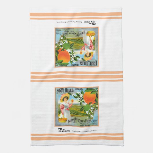 Kitchen Towel - Claremont CA - Foot Hills Brand Theedoek (Verticaal)