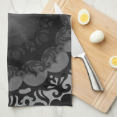 Kitchen Towel - 'Dark Mandala' nr. 1 Theedoek (Quarter Fold)