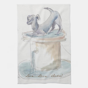 Kitchen Towel "Dog/London" Theedoek