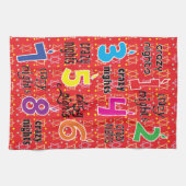 Kitchen Towel "Hanukkah/8 Crazy Nights" Dish Towel Theedoek (Horizontaal)