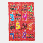 Kitchen Towel "Hanukkah/8 Crazy Nights" Dish Towel Theedoek (Verticaal)