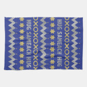 Kitchen Towel "Hanukkah Hug Sameach" Dish Towel Theedoek (Horizontaal)