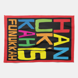 Kitchen Towel "Hanukkah is Funukkah" Dish Towel Theedoek