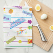 Kitchen Towel "Hanukkah Party" Theedoek (Quarter Fold)