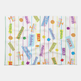 Kitchen Towel "Hanukkah Party" Theedoek