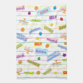 Kitchen Towel "Hanukkah Party" Theedoek
