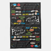 Kitchen Towel "Hanukkah Potato Latke Recipe" Theedoek (Verticaal)