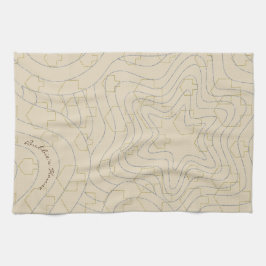 Kitchen Towel Hanukkah Stars & Dreidels Towel Theedoek