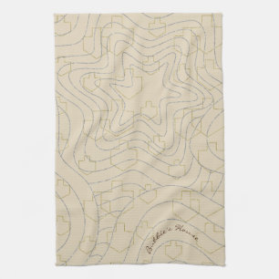 Kitchen Towel Hanukkah Stars & Dreidels Towel Theedoek