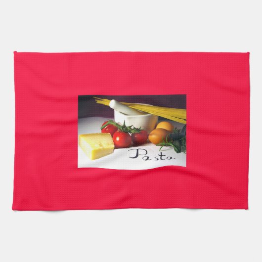 Kitchen towel in red theedoek (Horizontaal)