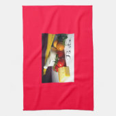 Kitchen towel in red theedoek (Verticaal)