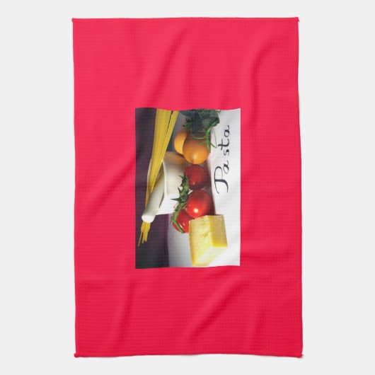 Kitchen towel in red theedoek (Verticaal)
