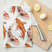 Kitchen Towel-KOI Fish Theedoek (Quarter Fold)