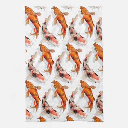Kitchen Towel-KOI Fish Theedoek (Verticaal)