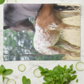 Kitchen Towel Mama Horse voedt haar Baby Theedoek (Gevouwen)