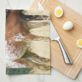 Kitchen Towel Mama Horse voedt haar Baby Theedoek (Quarter Fold)