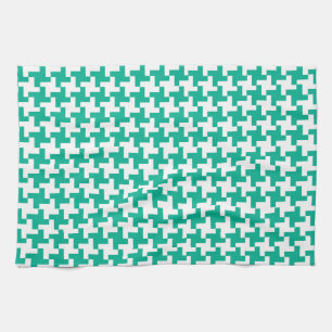 Kitchen Towel of Tea Towel Emerald Green Dogtooth Theedoek