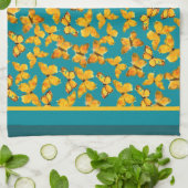 Kitchen Towel of Tea Towel, Golden Butterflies Theedoek (Gevouwen)