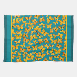 Kitchen Towel of Tea Towel, Golden Butterflies Theedoek