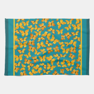 Kitchen Towel of Tea Towel, Golden Butterflies Theedoek