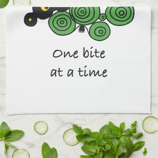 Kitchen towel One Bite at a Time Theedoek (Gevouwen)