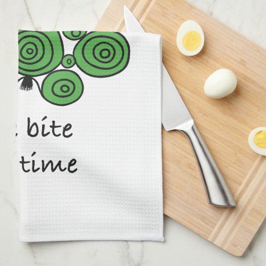 Kitchen towel One Bite at a Time Theedoek (Quarter Fold)