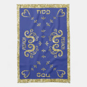Kitchen Towel "Passover Gold Elegant" Theedoek (Verticaal)