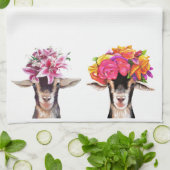 Kitchen Towel - Posey & Lily the Goats Theedoek (Gevouwen)