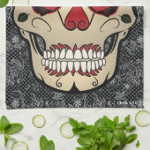 Kitchen Towel Sugar Skull Day of the Dead Art Theedoek (Gevouwen)
