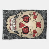 Kitchen Towel Sugar Skull Day of the Dead Art Theedoek (Horizontaal)