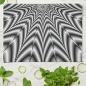 Kitchen Towel Super Nova in zwart-wit Theedoek (Gevouwen)