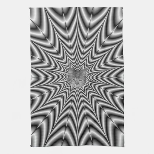 Kitchen Towel Super Nova in zwart-wit Theedoek (Verticaal)