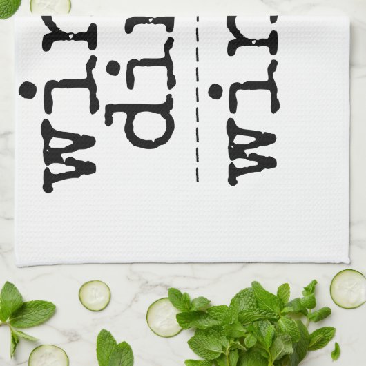 KITCHEN TOWEL WINE + DINNER WINNER FUNNY THEEDOEK (Gevouwen)