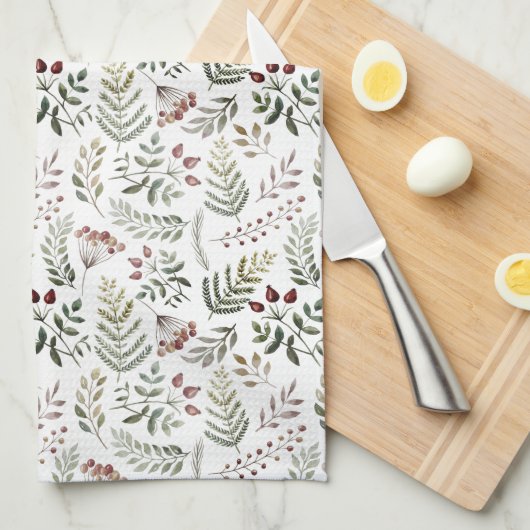 Kitchen Towel - Winter Pattern Theedoek (Quarter Fold)