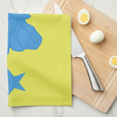 Kitchen towel with Flag of Bady Bassit Theedoek (Quarter Fold)