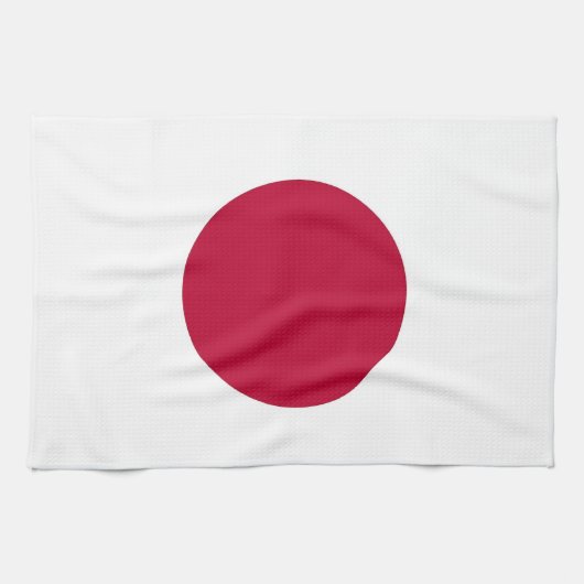 Kitchen towel with Flag of Japan Theedoek (Horizontaal)