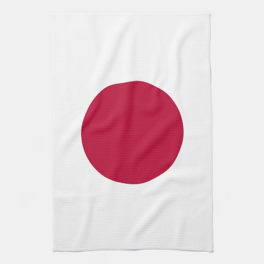 Kitchen towel with Flag of Japan Theedoek (Verticaal)
