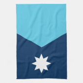 Kitchen towel with Flag of Minnesota, USA Theedoek (Verticaal)