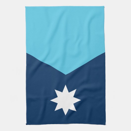 Kitchen towel with Flag of Minnesota, USA Theedoek (Verticaal)