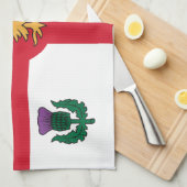 Kitchen towel with Flag of Montreal, Canada Theedoek (Quarter Fold)