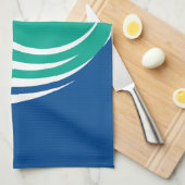 Kitchen towel with Flag of Ottawa, Canada Theedoek (Quarter Fold)