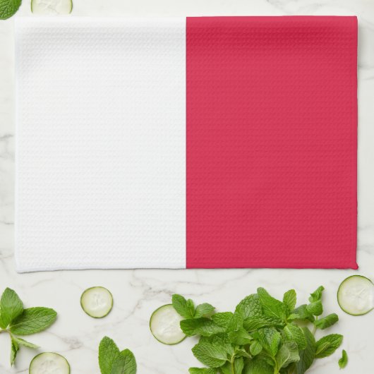 Kitchen towel with Flag of Poland Theedoek (Gevouwen)